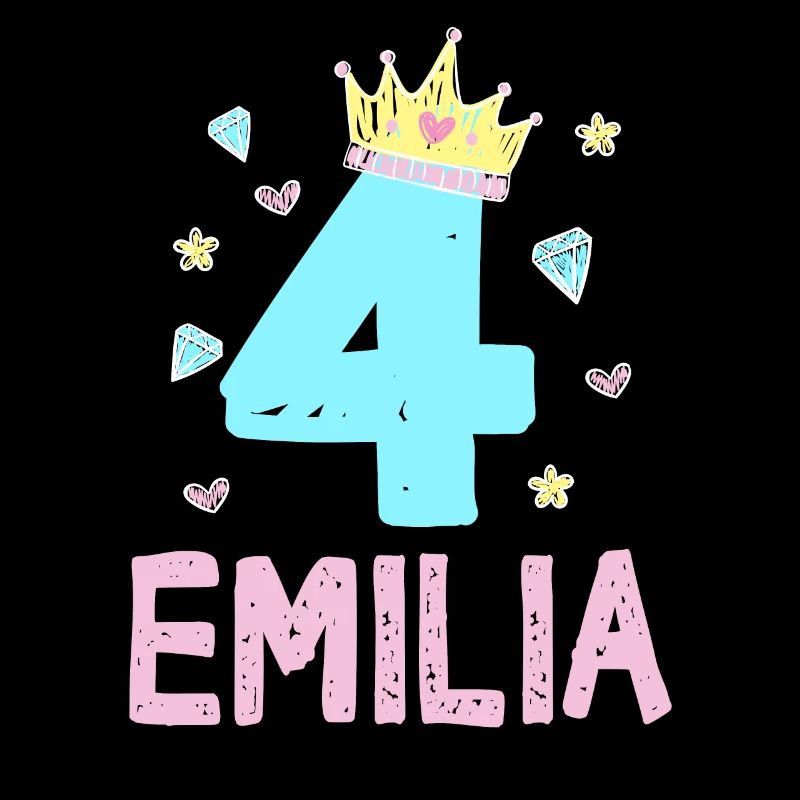 4e anniversaire Emilia Je suis princesse 4 ans