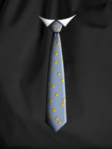 Tie with ducks