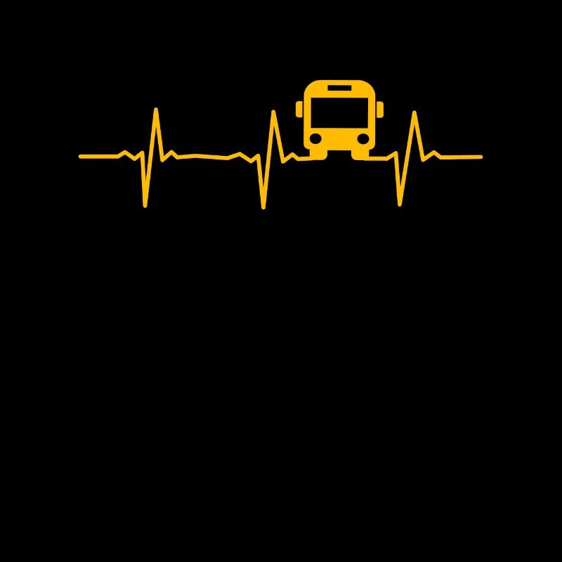 Bus driver heartbeat bus driver school bus driver