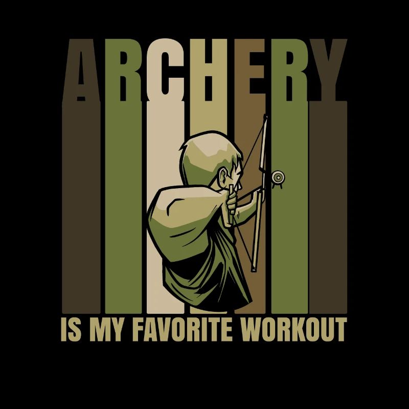 Bogenschießen Meine Lieblings-Workout Retro Camo