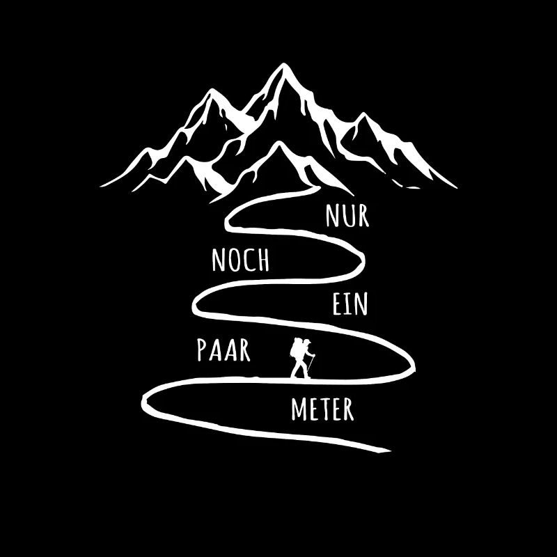 Nur noch ein paar Meter Wandern Berge Wander Kurve