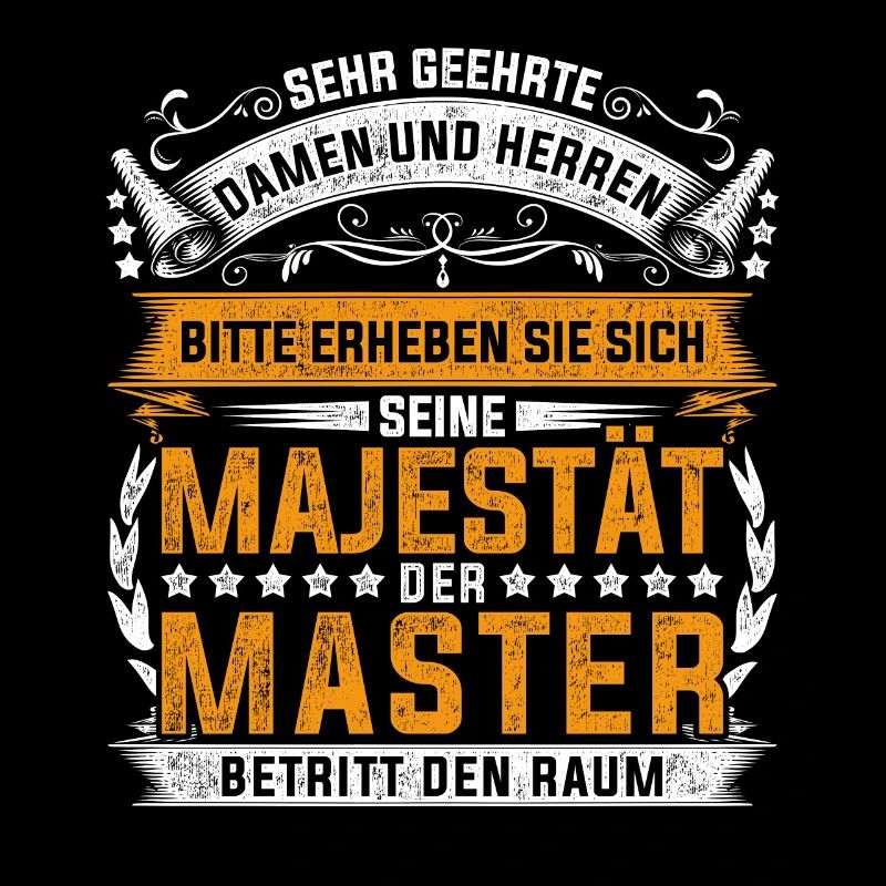 Abschluss Mastertitel Majestät Master Absolvent
