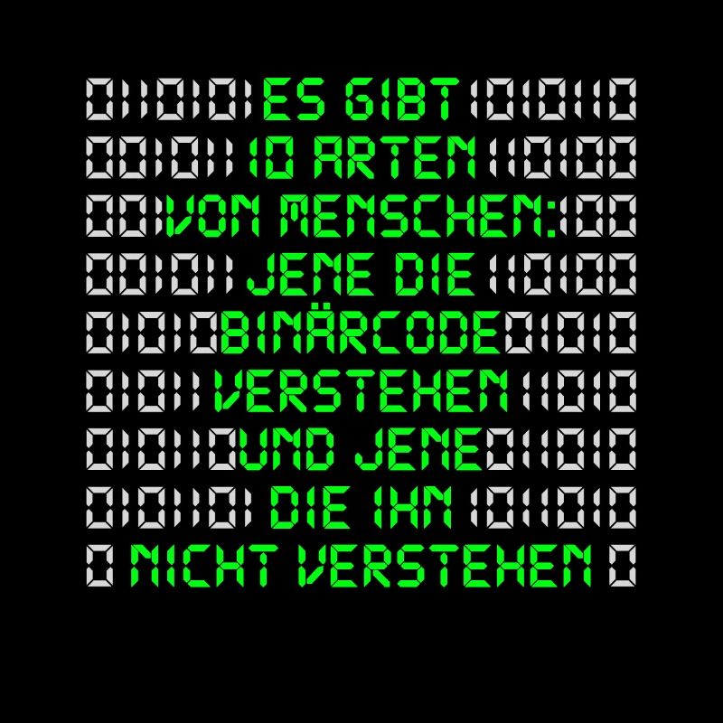 Informatikerer Programmierer Binärcode Nerd