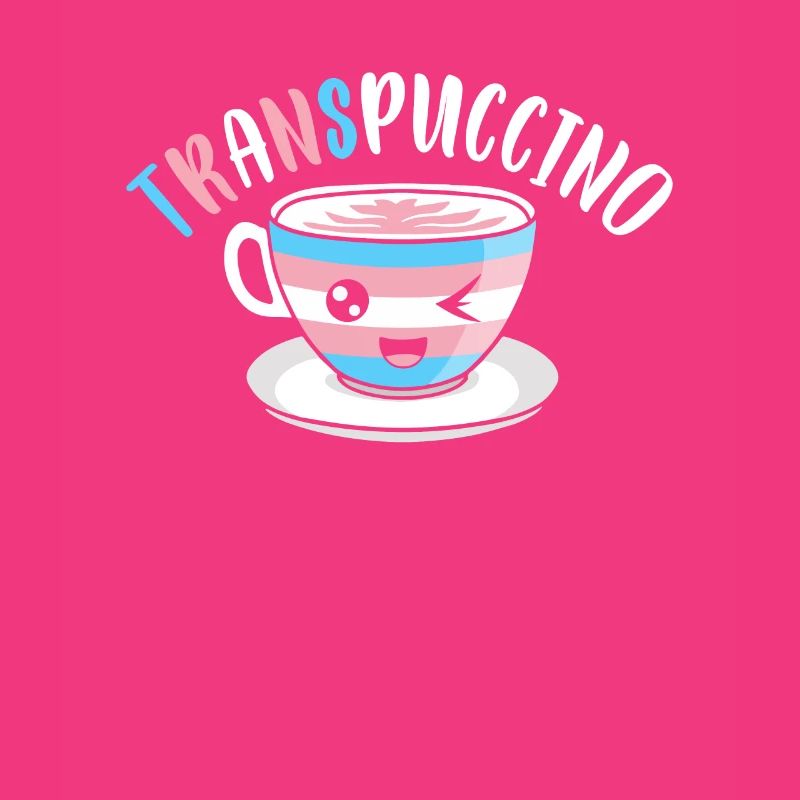 Cappuccino Trans Drapeau Trans Café