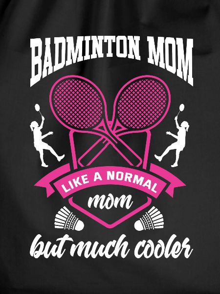 Badminton Mutter Federball Badmintonspieler