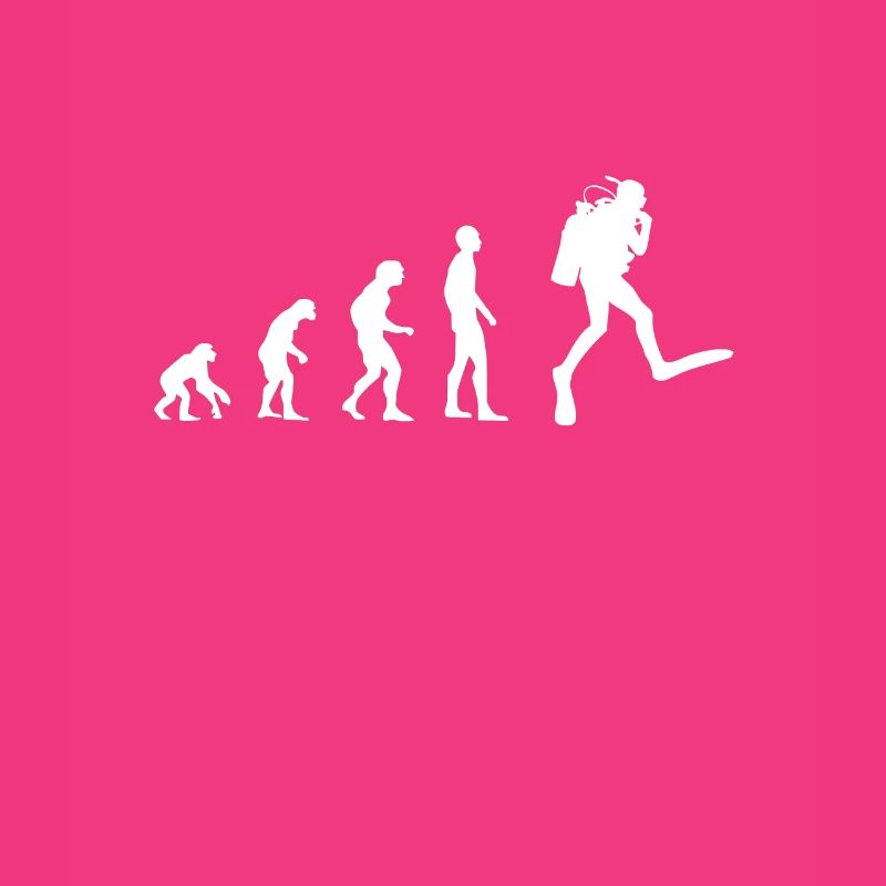 Tauchen Evolution | Menschen Entwicklung Idee