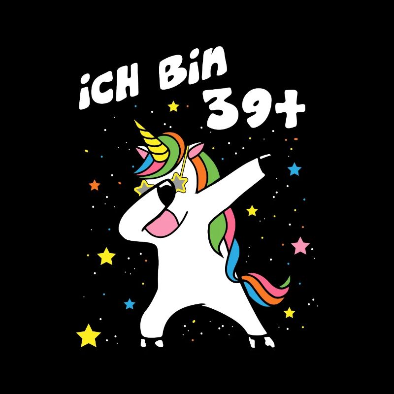 Ich bin 39 Einhorn Dab Dabbing Unicorn