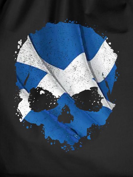 Scotland Flag Skull