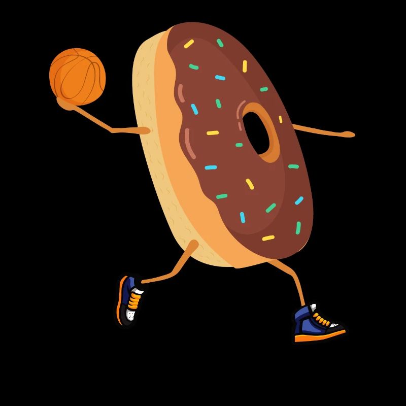 Basket-ball beignet basketteur panier lance-panier