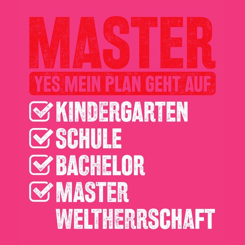 Master Abschluss Geschenk Plan Weltherrschaft