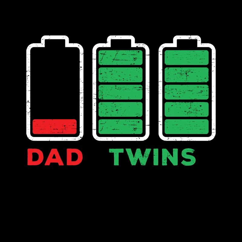 Dad Low Charge Battery Twins Full Charge Battery
