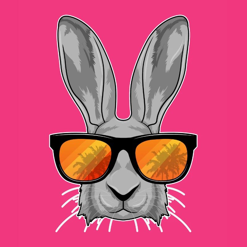 Rabbit with sunglasses