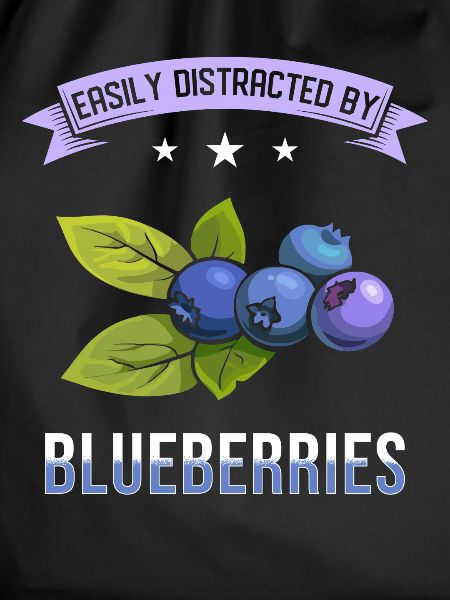 Blueberries saying