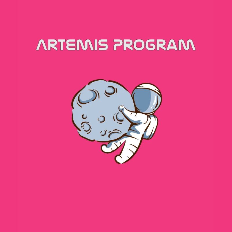 Artemis Program Astronaut Moon