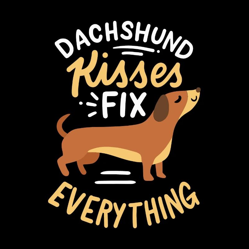 Dachshund Kisses Everything Dackel Dachshund