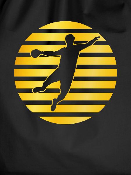 Handball golden logo