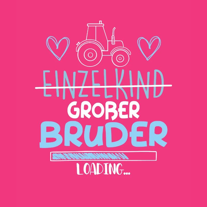 Einzelkind Großer Bruder Loading Traktor