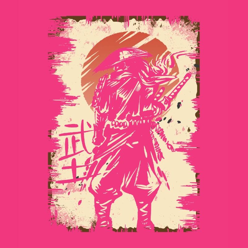 Japanese Samurai Warrior with Samurai and Ronin