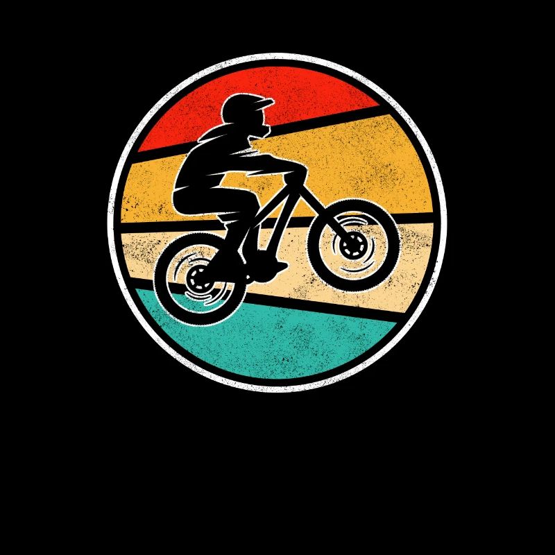 Logo rétro de VTT