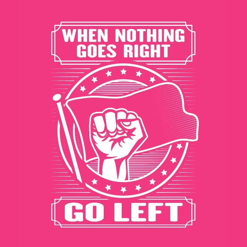 Left-wing design for a socialist