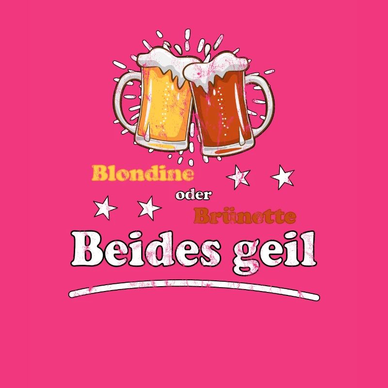 Blondine oder Brünette beides geil Design
