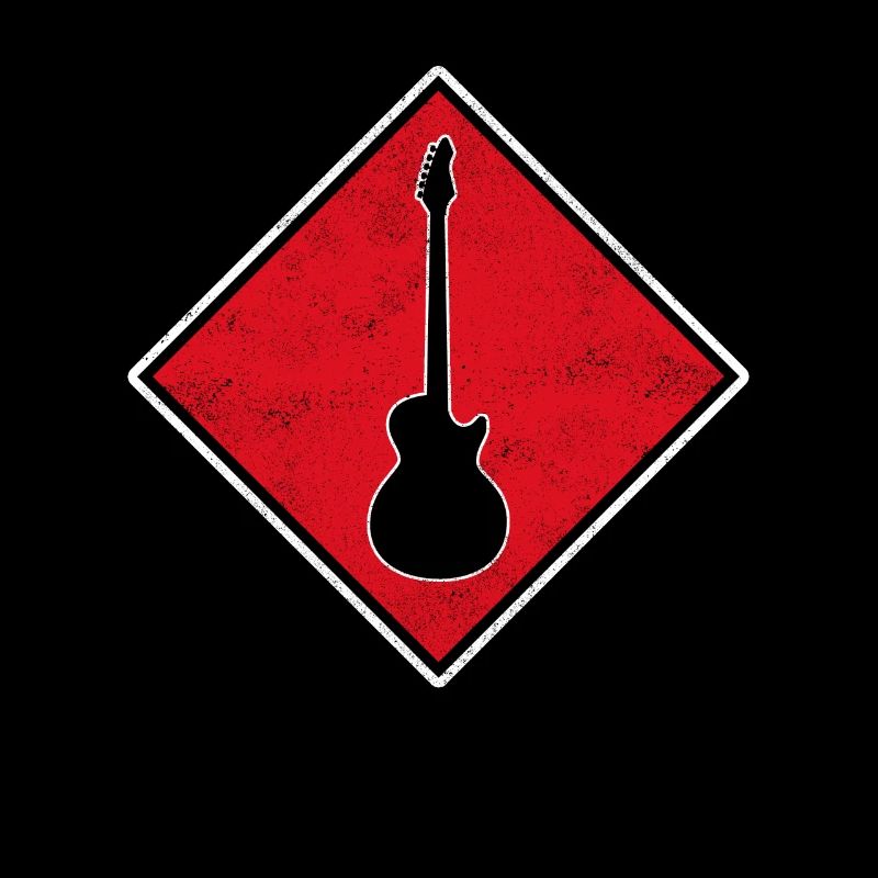 Rock Electric Guitar Logo
