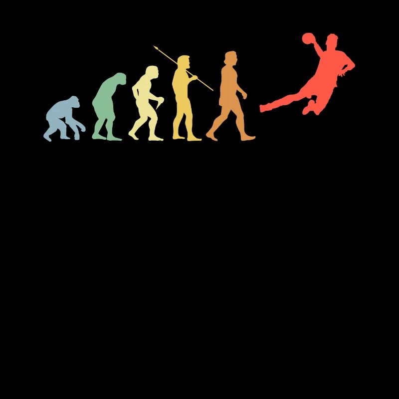 Handball Evolution Retro Sport Handball Player