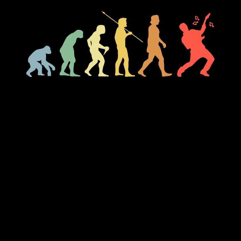 E-Gitarre Evolution Retro Musik Gitarrist