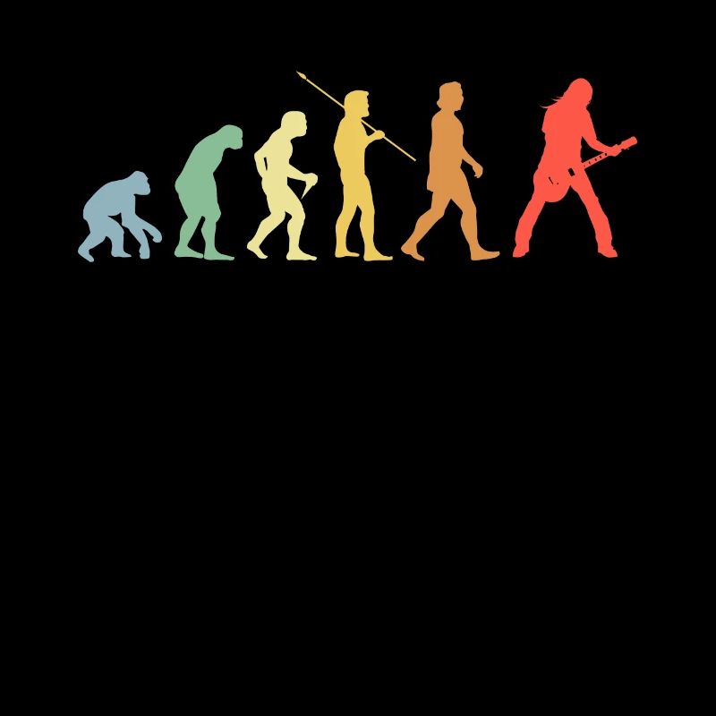 E-Gitarre Evolution Retro Musik Gitarrist