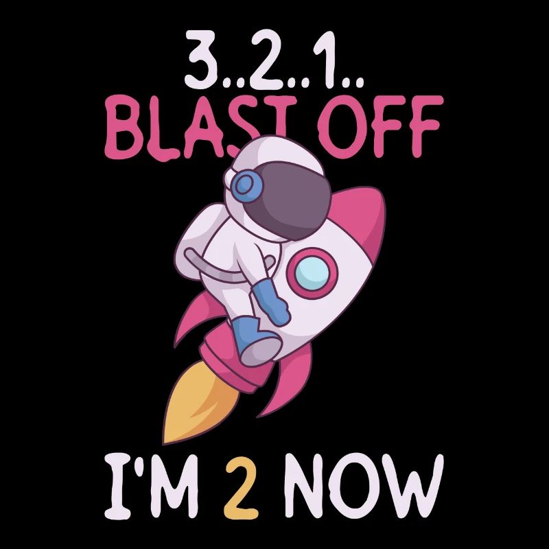 3..2..1.. Blast Off - I'm 2 Now - 2nd birthday