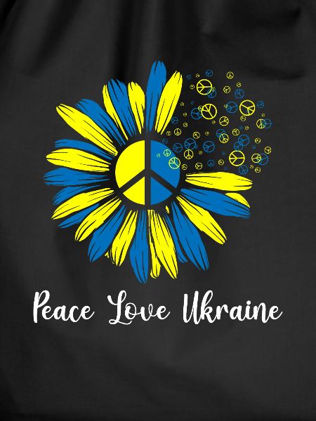 Peace Love Ukraine Flower