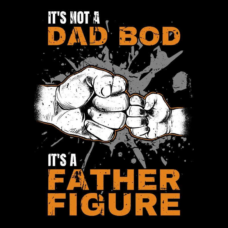 Dad Bod Stolzer Papa Spruch mit Fist Bump