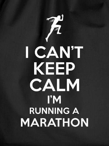 Marathon saying Keep Calm