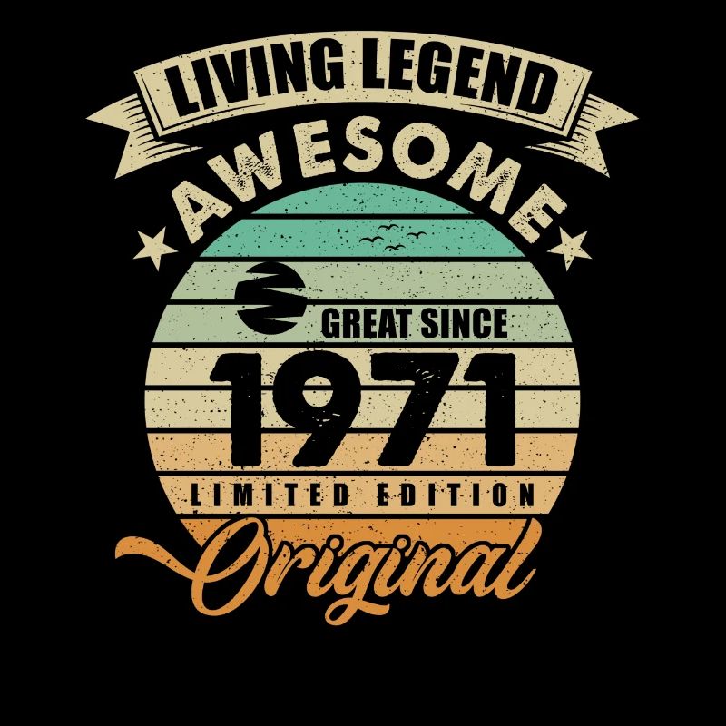 1971 Anniversaire Retro Orginal