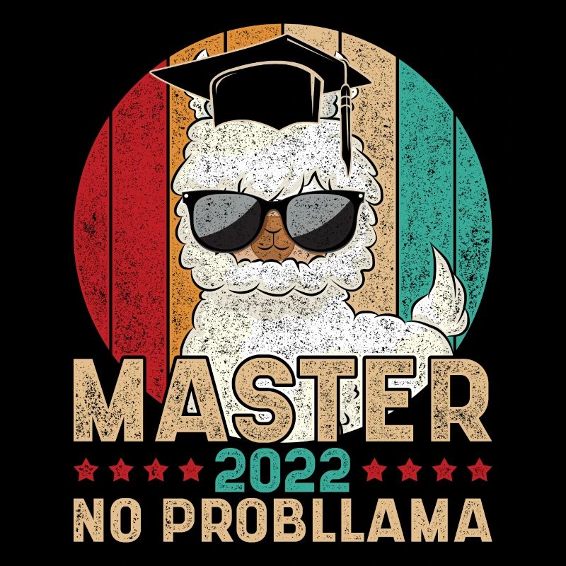 Vintage Master 2022 No Probllama Spruch Master