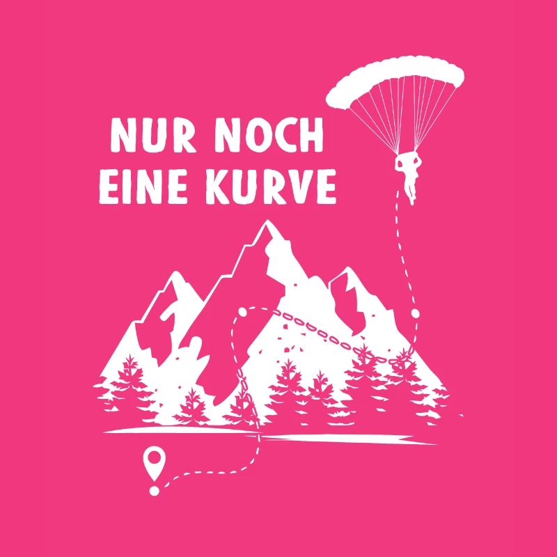 Nur Eine Kurve Paragleiter Berge Gleitflug