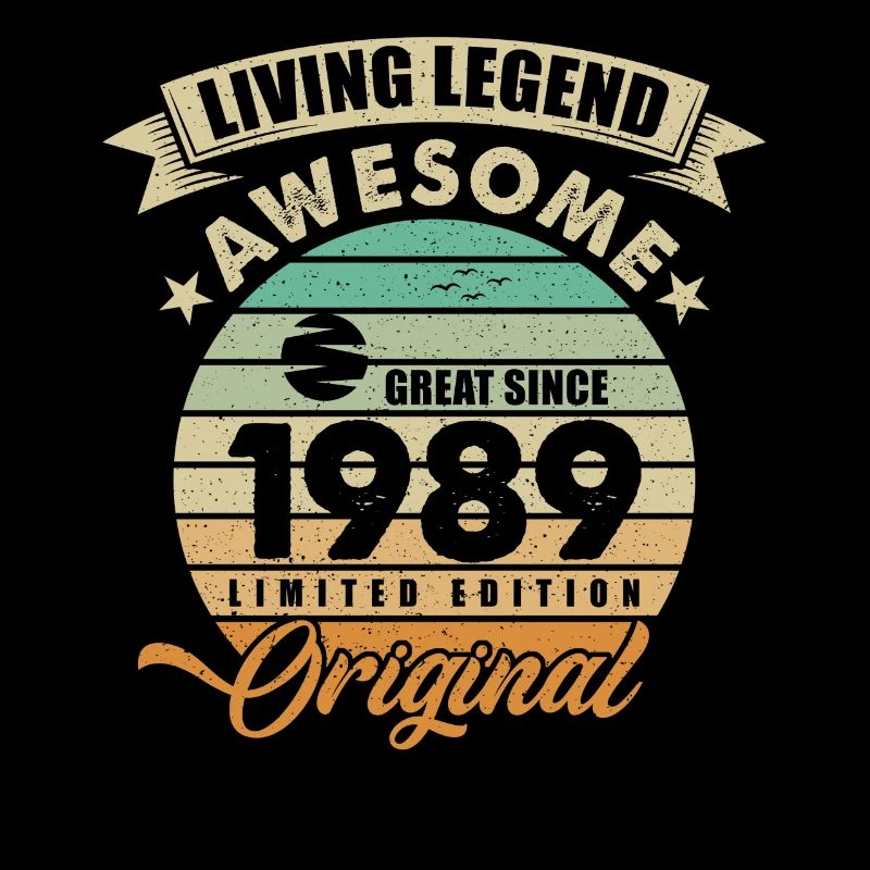 1989 Anniversaire Retro Orginal