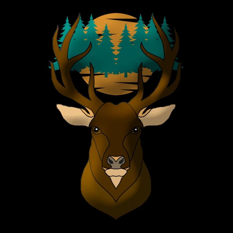 Deer Head Motif