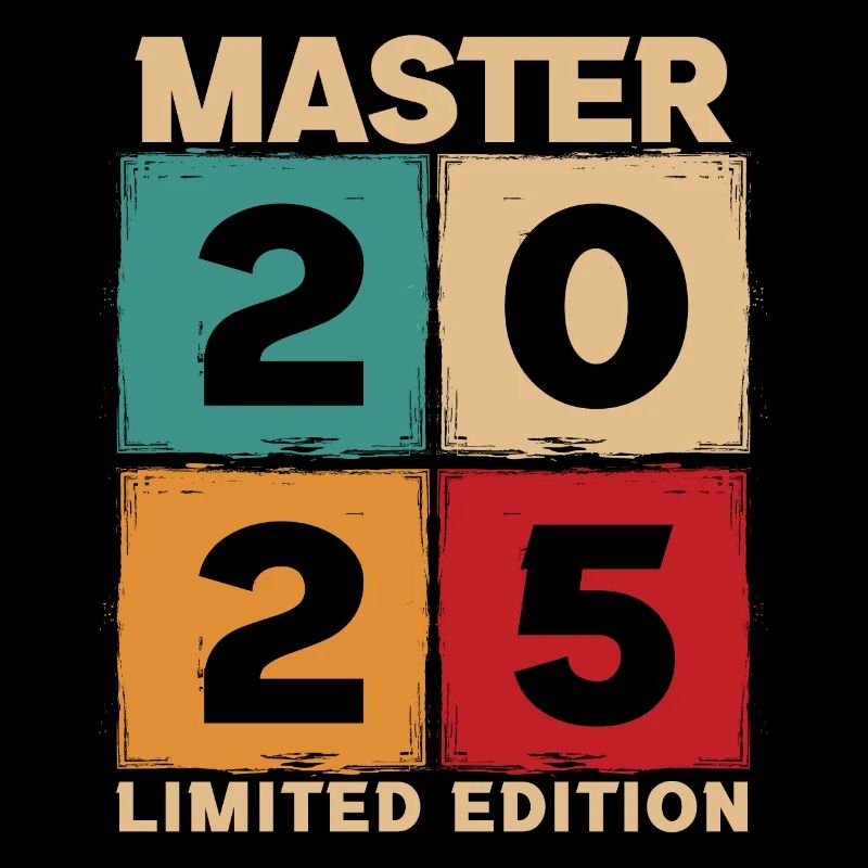 Master 2025 Diplôme Cadeau Étude Diplômé