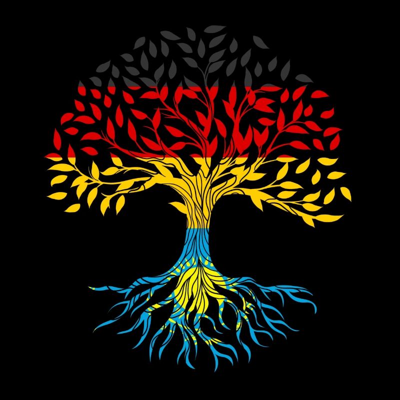 Wurzeln Baum Deutschland Kasachstan
