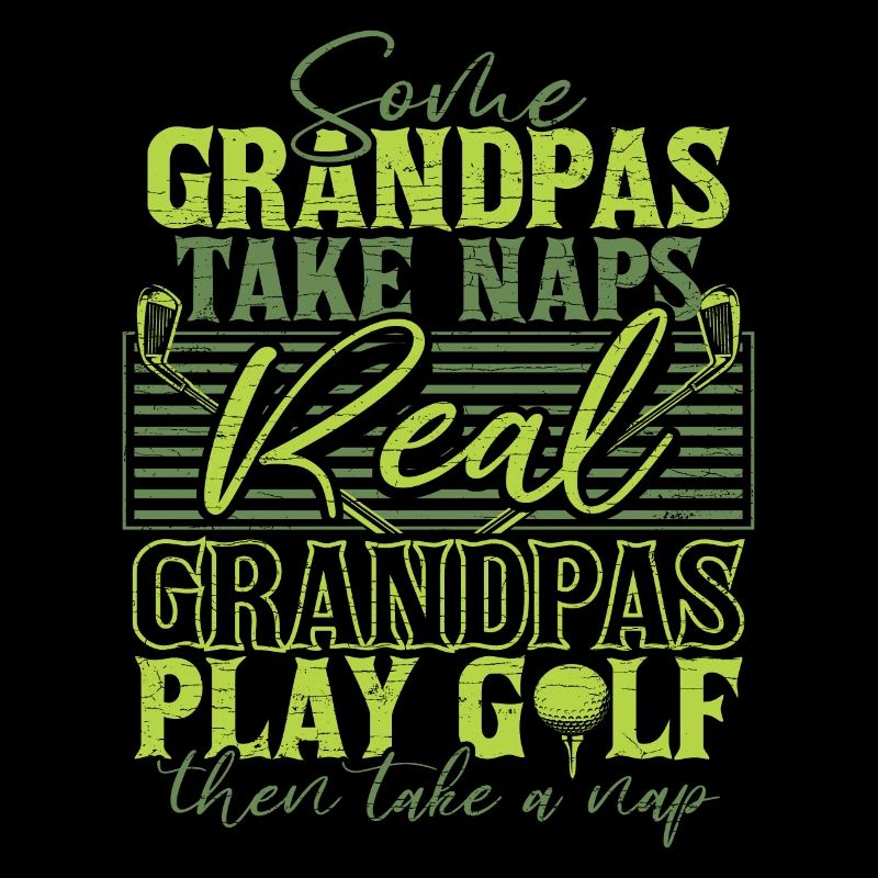 Großvater Golf Opa Golfer