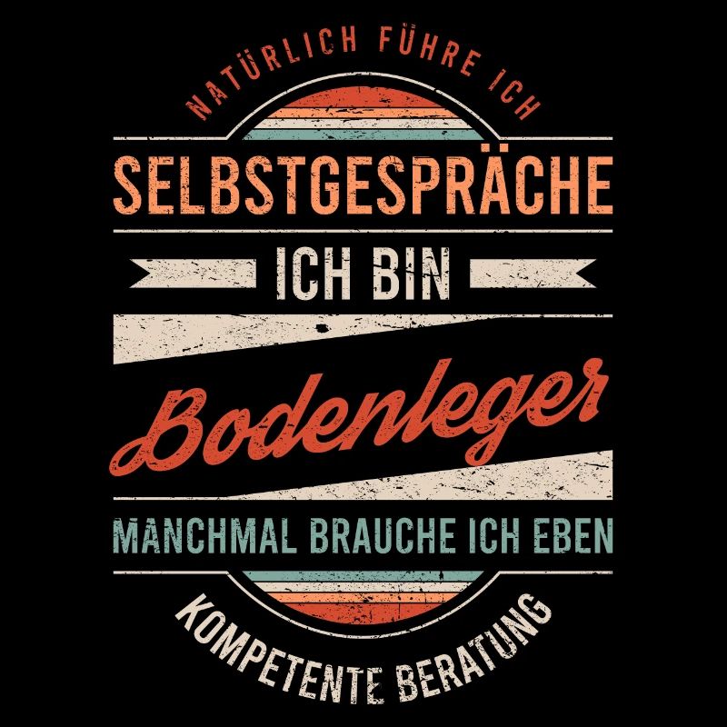 Bodenleger Arbeitskollege Kollege Geschenk Retro