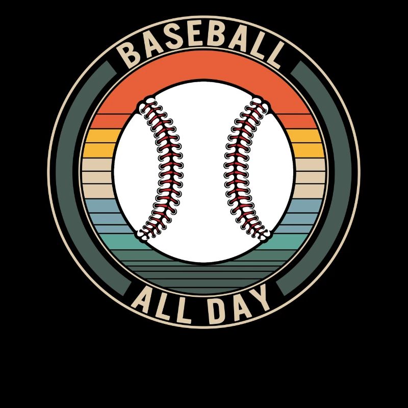 Baseballhemd, Baseball den ganzen Tag, Baseball Mama