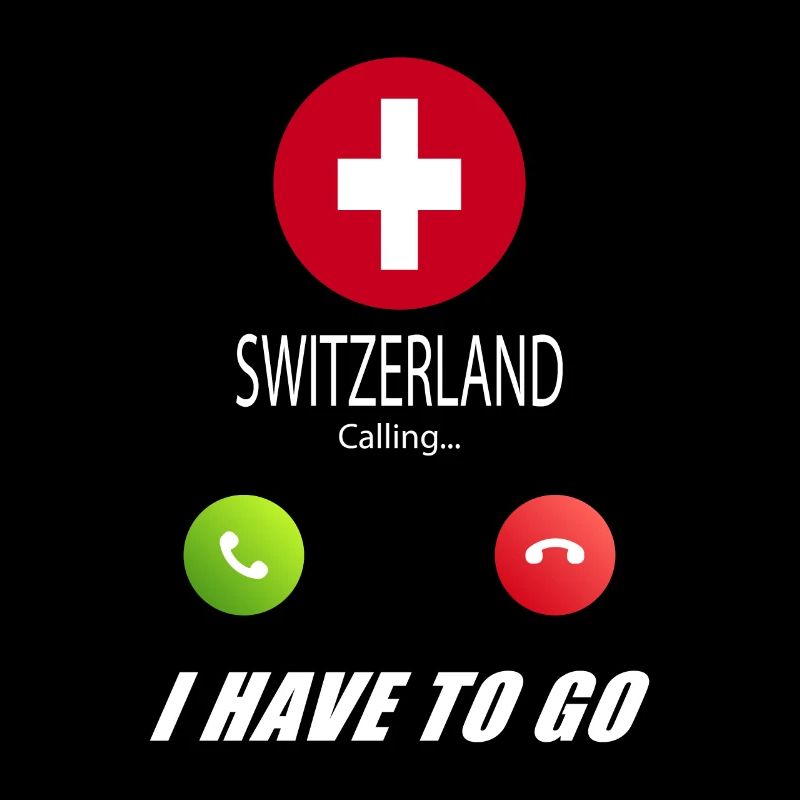 La Suisse appelle les drapeaux Lusiger Slogan