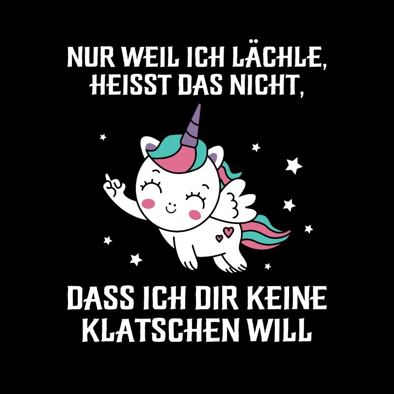 Nur weil ich lächle klatschen Ohrfeige