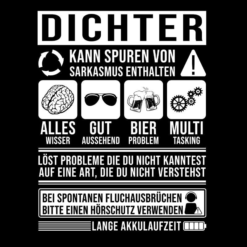 Dichter Spruch lustig