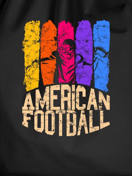 American Football Colour Quarterback