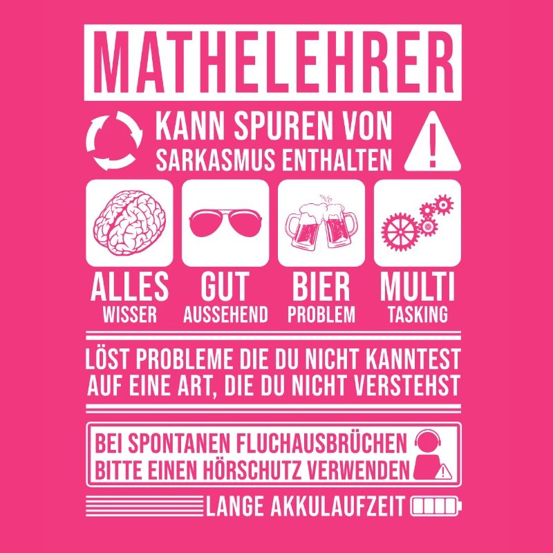 Mathelehrer Spruch lustig