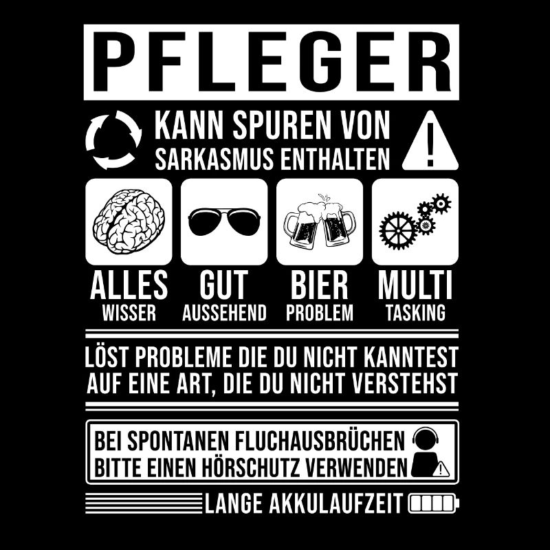 Pfleger Spruch lustig