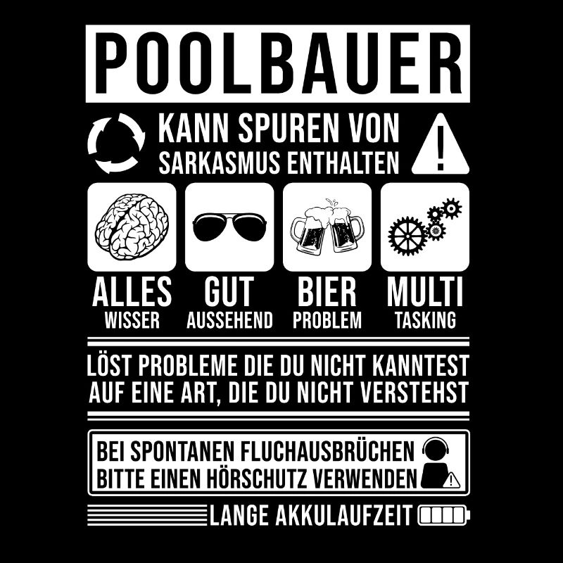 Poolbauer Spruch lustig